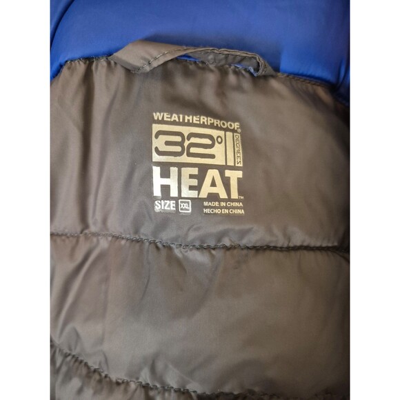32 Degrees Heat Mens Puffer Vest Down Puffer Vest Blue Sz 2XL - Picture 4 of 5